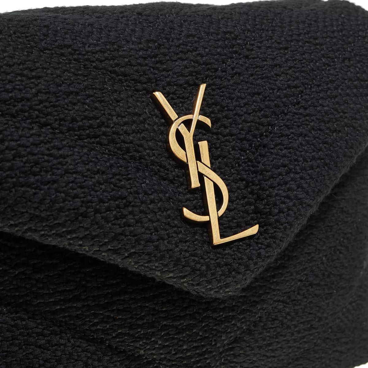 Saint Laurent Crossbody bags Toy LouLou Quilted Tweed in zwart