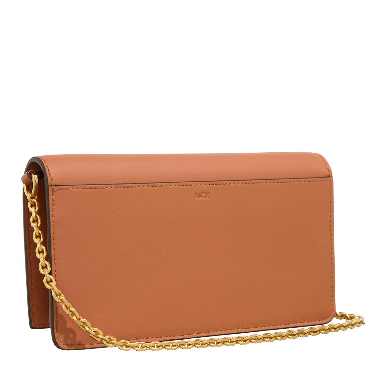 MCM Pochettes Himmel Leather Woc Large Ck in bruin