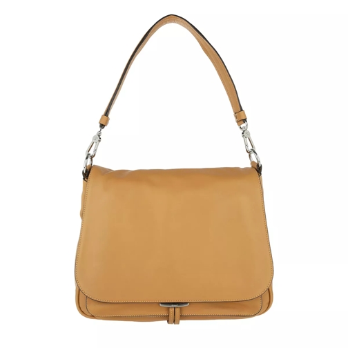 Abro Leather Velvet Handbag Honey Crossbody Bag