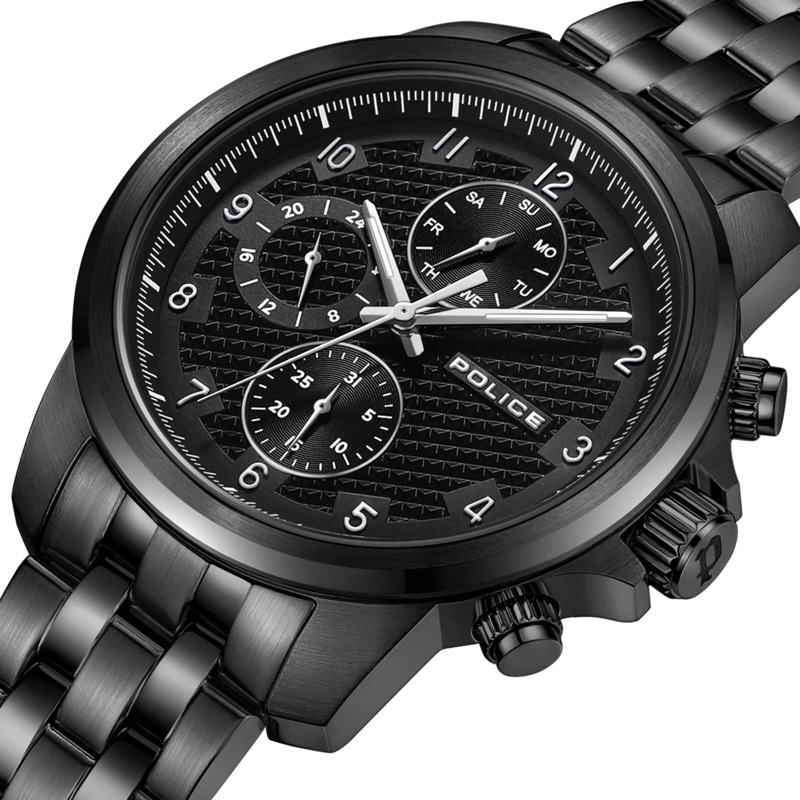 Police Automatikuhr Quarzuhr Mensor schwarz(Image 4)