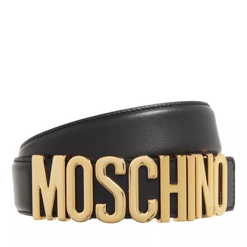 Moschino Belt Black Läderskärp