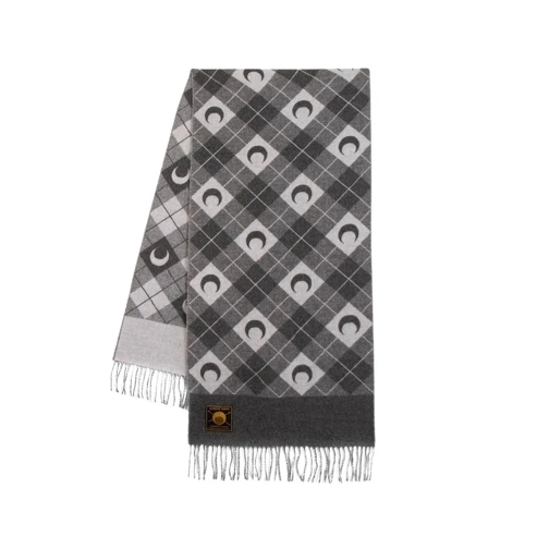 Marine Serre Scarf - Wool - Light Grey Grey Leichter Schal