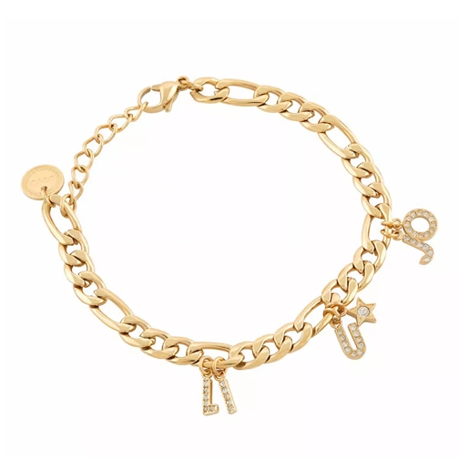 LIU JO Bracelet Icona Logo Charms Gold Bracelet