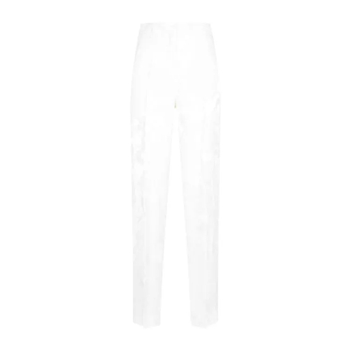 Dries Van Noten White Pulley Wool Pants White 