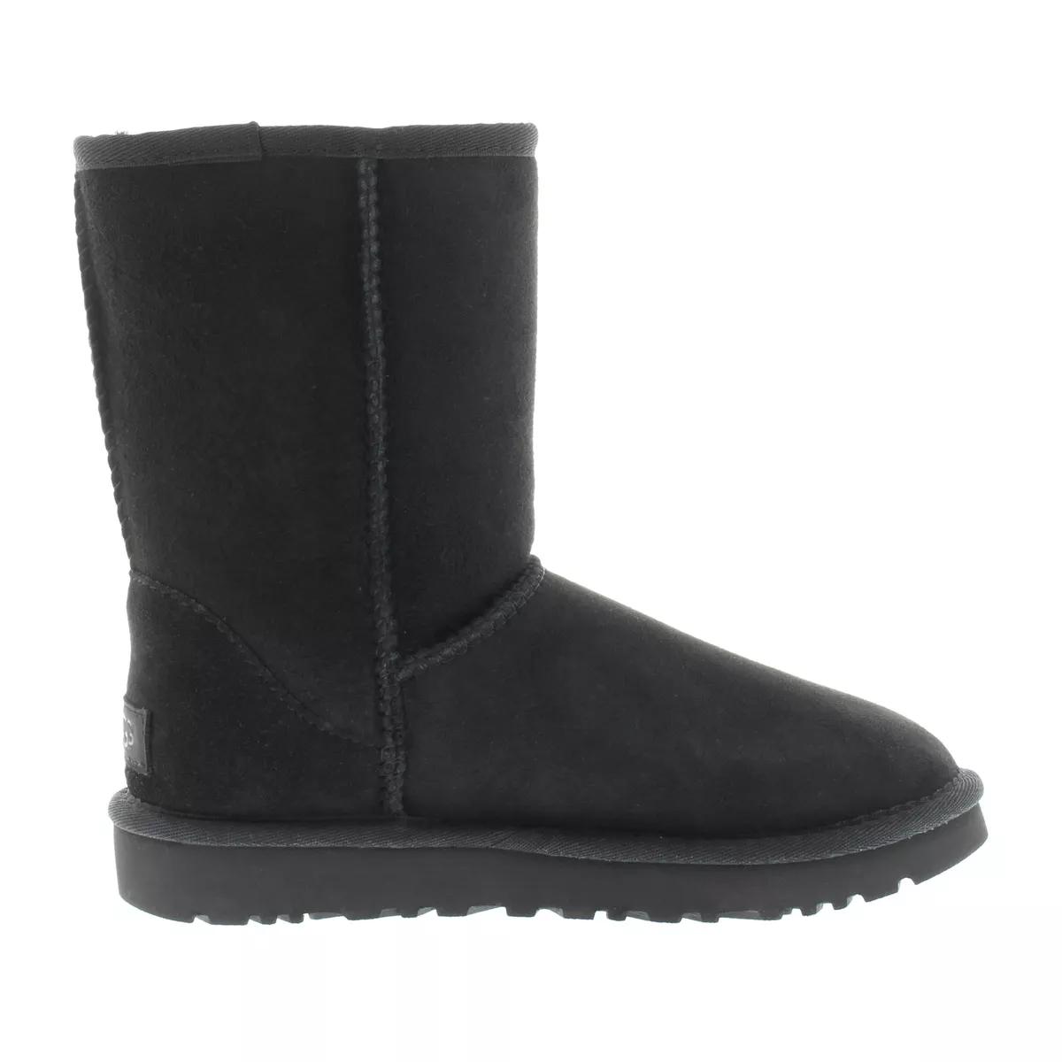 Ugg classic short hot sale black womens