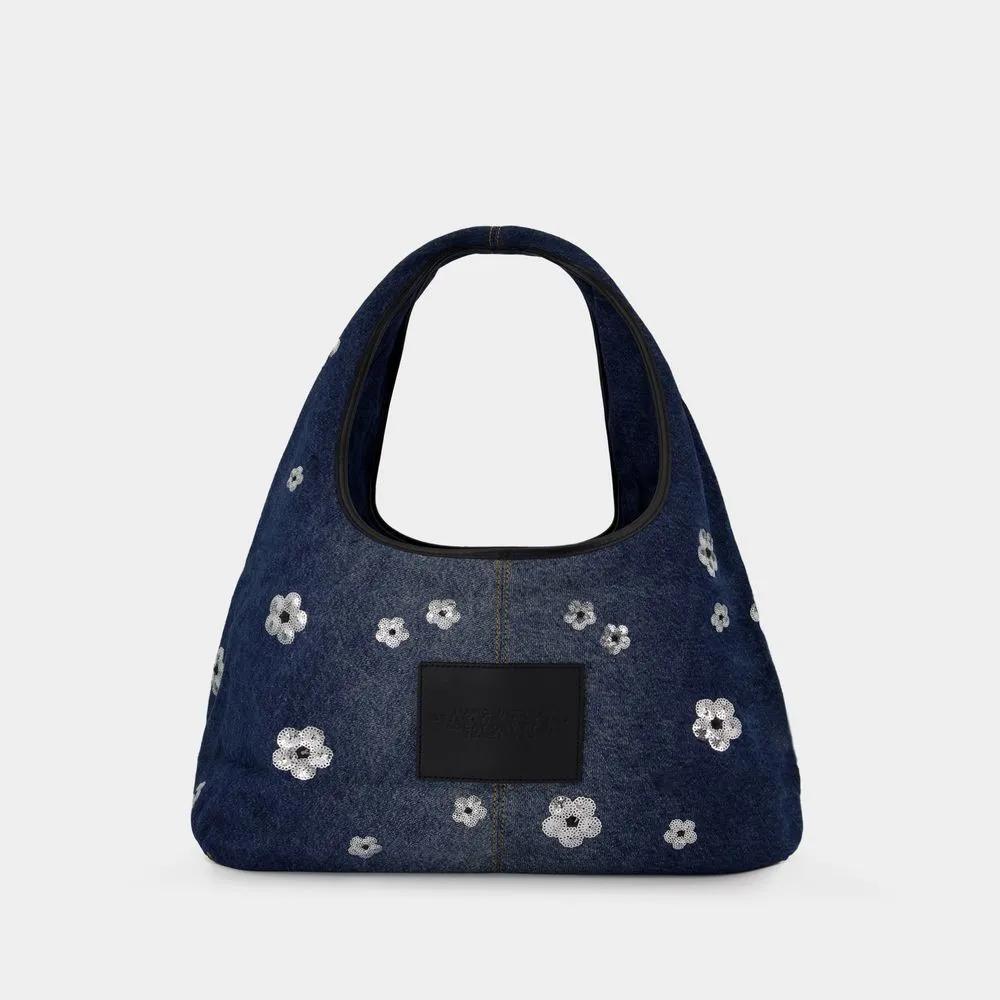 Marc Jacobs Hobo bags The Sack Shoulder Bag Cotton Blue in blauw