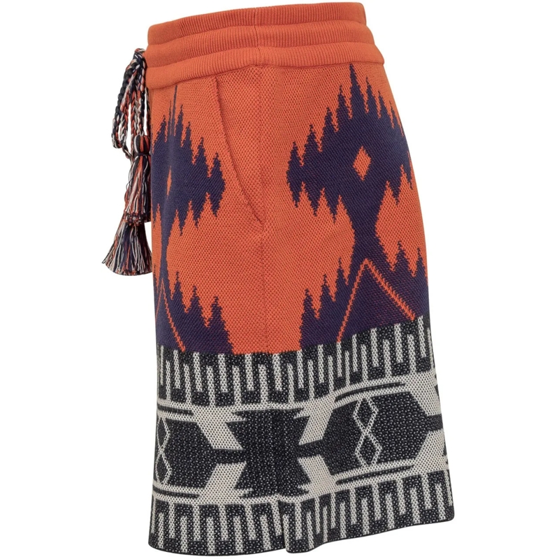 Alanui Shorts Bermuda Icon orange(Image 3)