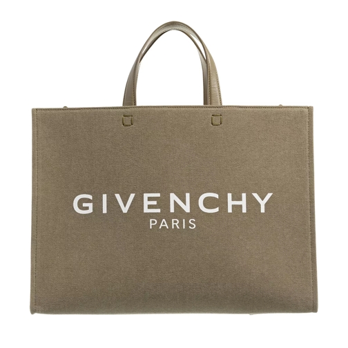 Givenchy Medium G Tote Shopping Bag In Canvas Dark Khaki Tote
