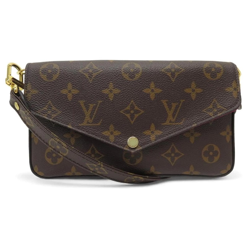 Louis Vuitton Clutch NEUE LOUIS VUITTON FELICIE MONOGRAM M81896 SCHULTE braun