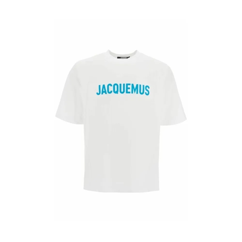 Jacquemus T-shirt Elbow-Length Raglan Sleeve Oversized T-Shirt With  White