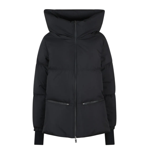 Herno Hooded Down Jacket Black Giacca di transizione