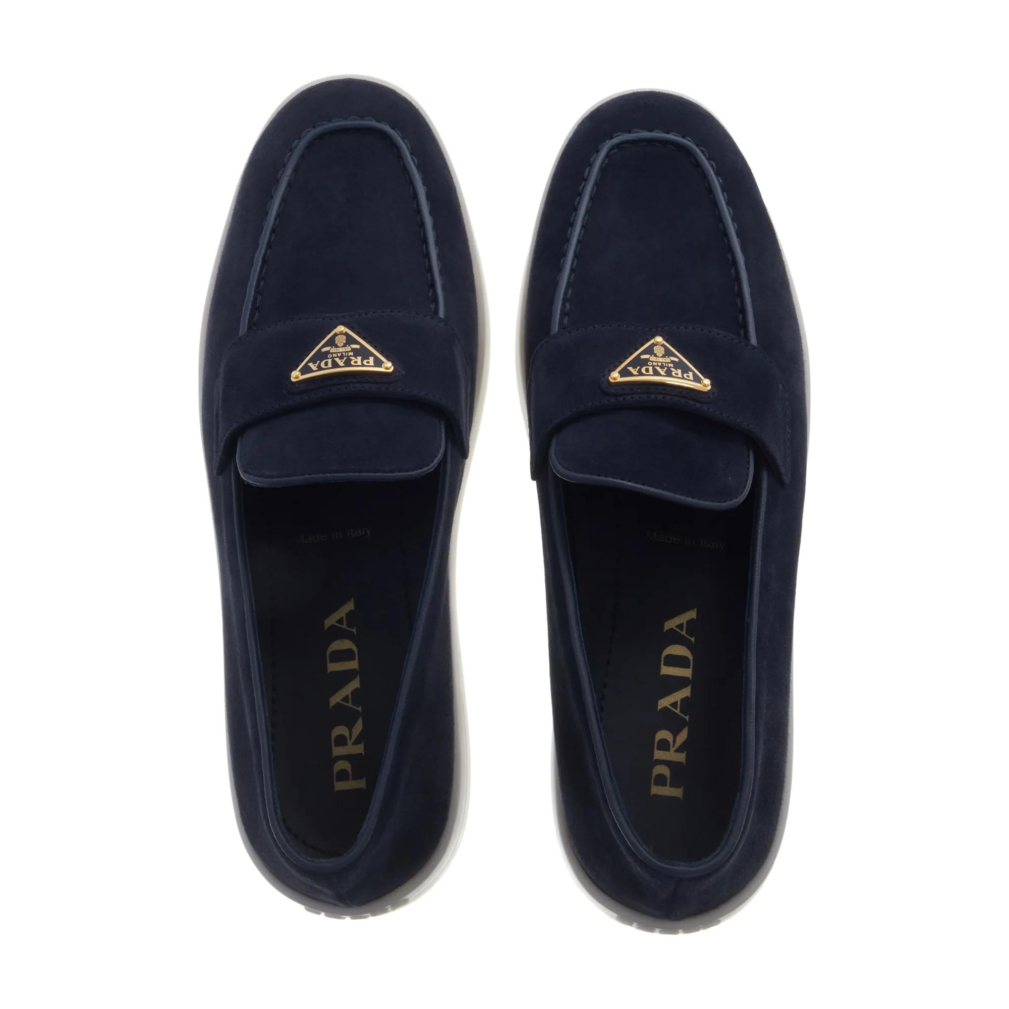 Thumbnail - Prada Loafer - Suede Logo Loafer - Gr. 41 (EU) - in Blau - für Damen