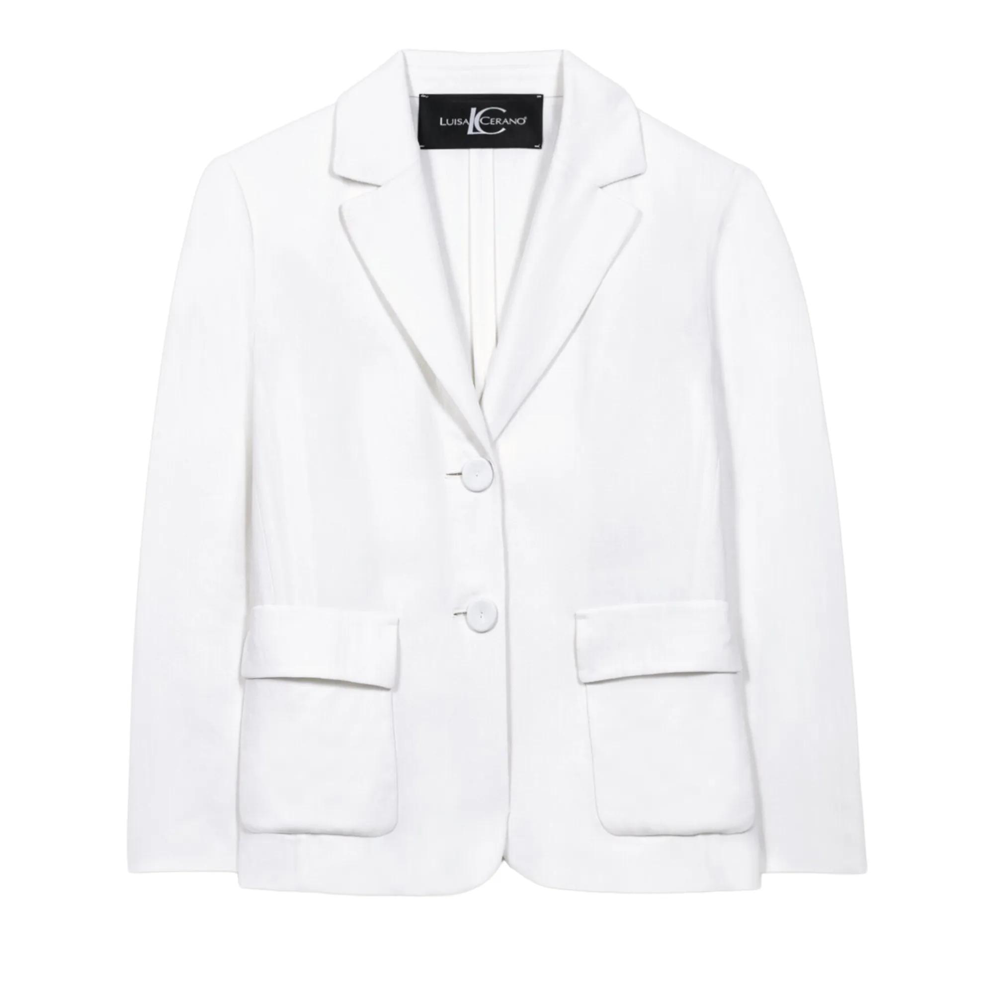 Thumbnail - Luisa Cerano - Blazer aus Leinen-Mix - Größe 34 - weiß