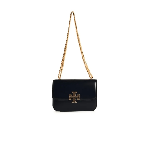 Tory Burch Schultertasche Eleanor' Black Leather Crossbody Bag Black