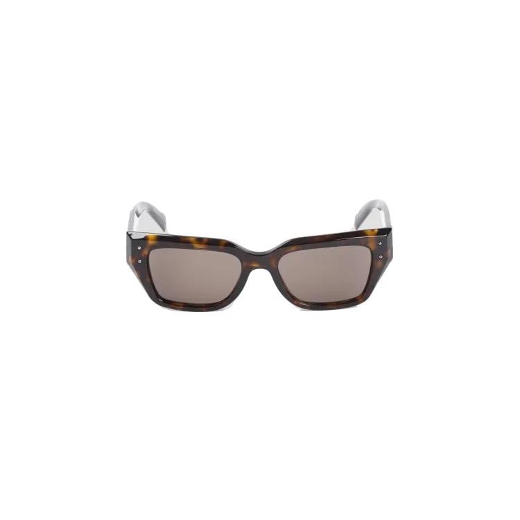 Dolce&Gabbana Sonnenbrille - Havana Brown Acetate Sunglasses - Gr. unisize - in Grau - für Damen