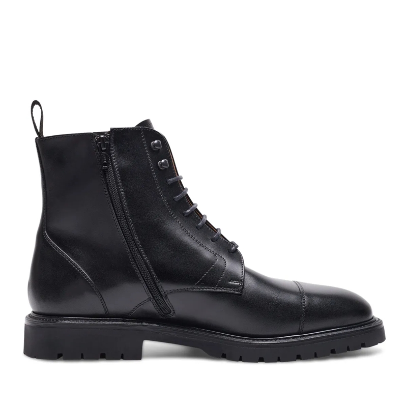 Henry Stevens Bottes à lacets Schnürboots Jones CDB3 schwarz