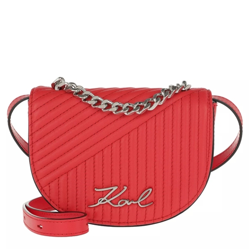 Karl Lagerfeld K/Signature Quilted Bumbag Red Fire Crossbody Bag