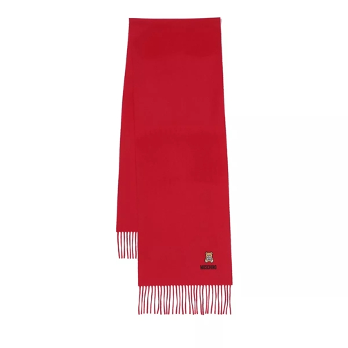 Moschino Scarf Red Wollen Sjaal