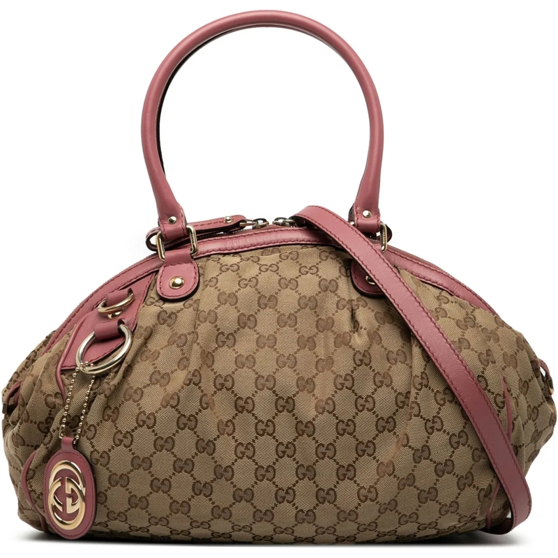 Gucci Sac à bandoulière GG Canvas Sukey Satchel braun