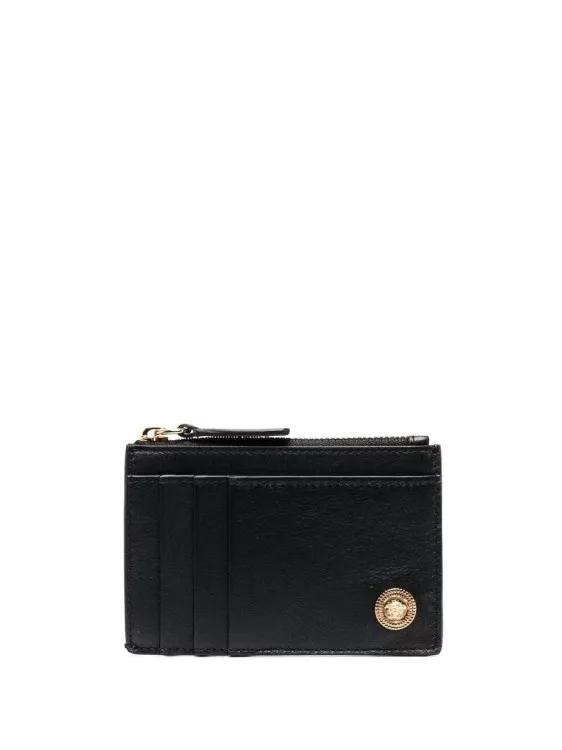 Versace Portemonnaies - Small Zip-Around Wallet - Gr. unisize - in Schwarz - für Damen