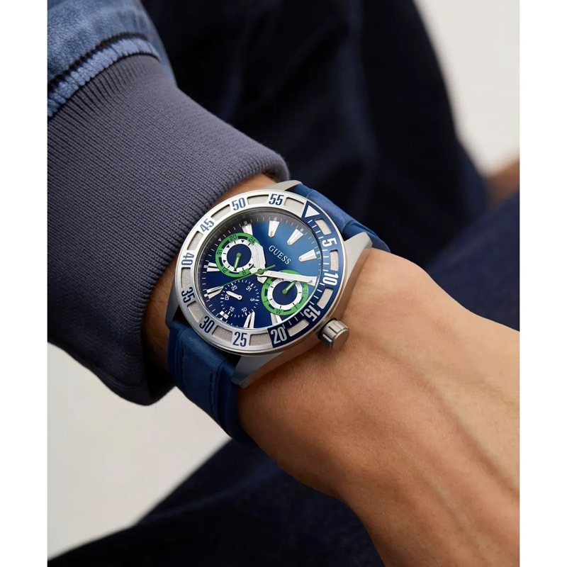 Guess Quarzuhr Quarz-Analoguhr Letterman blau(Image 5)