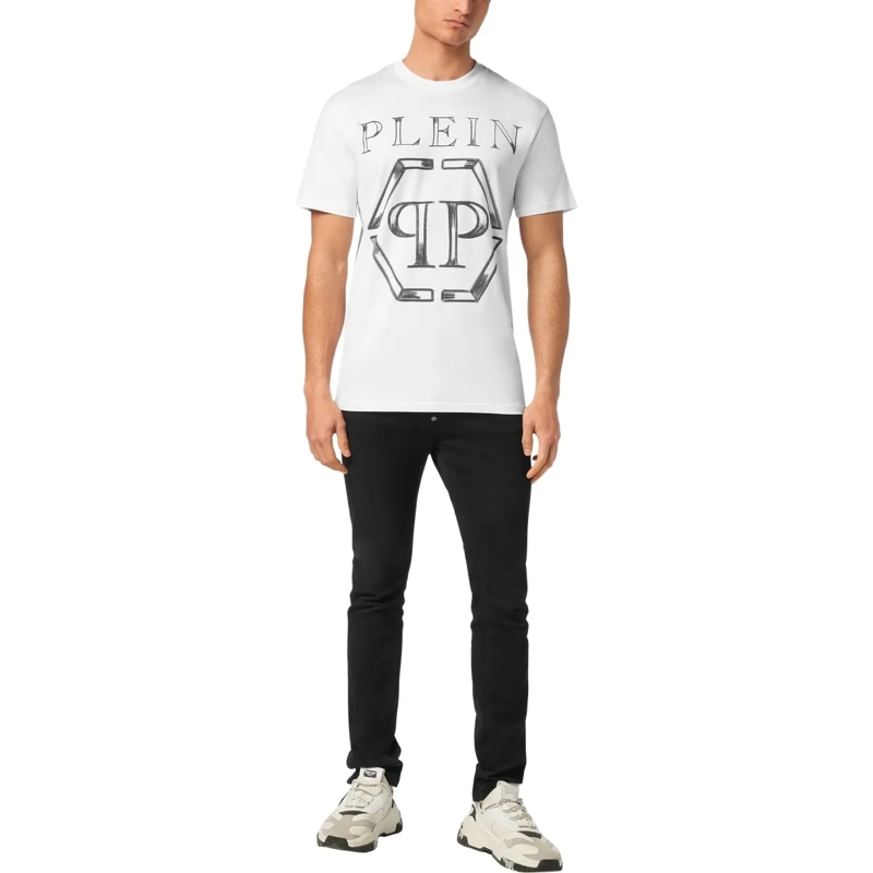 Philipp Plein T-Shirt T-Shirt Hexagon weiss(Image 4)