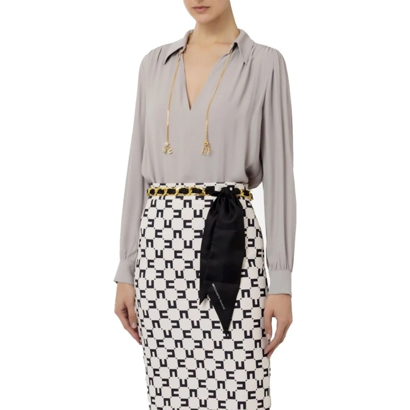 Elisabetta Franchi Blouse Elisabetta Franchi  Blouses Grijs Cat3041e2 grau(Image 2)