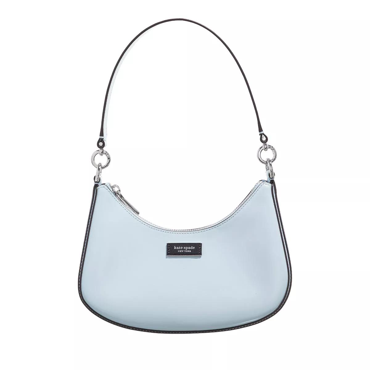 Kate spade blue discount and white purse