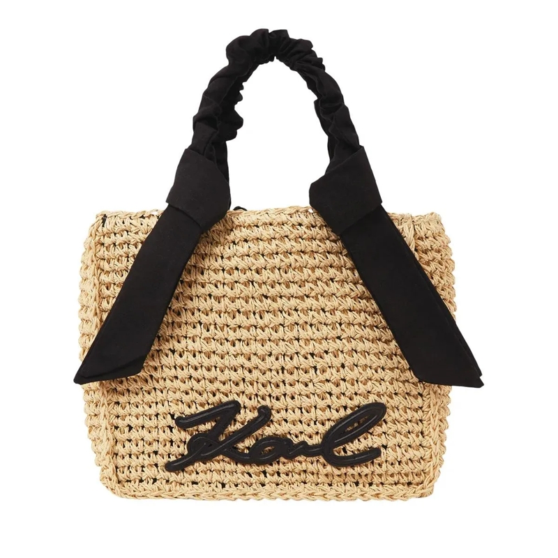 Karl Lagerfeld Tote Signature-Strandtasche mit Schals Strandtasche natur