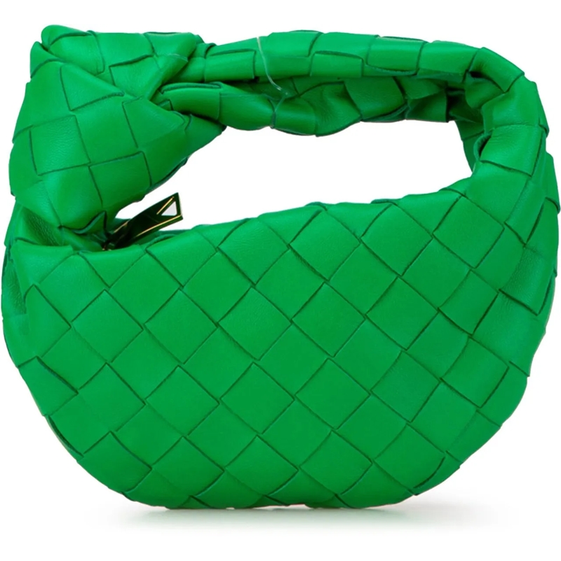 Bottega Veneta Schultertasche Candy Nappa Intrecciato Jodie grün