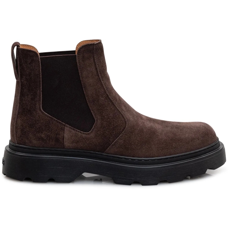 Tod's Stiefel Stivaletto in Pelle Scamosciata braun