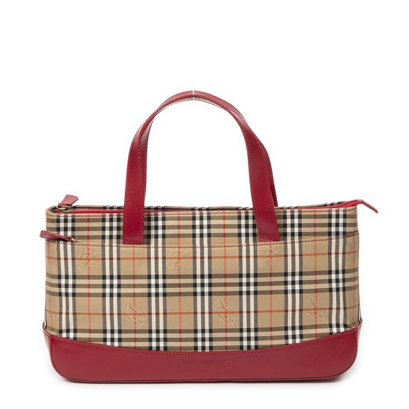 Burberry Crossbody Bag Horizontal Zip Tote beige