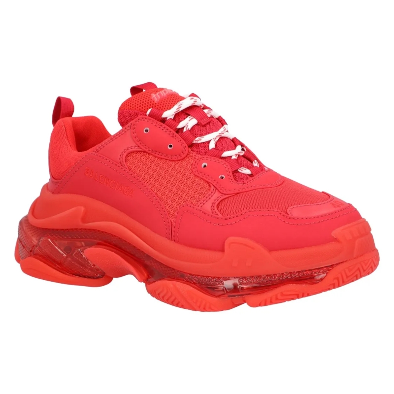Balenciaga Lage-top sneaker Triple S Clear Sole Sneaker In Red Red