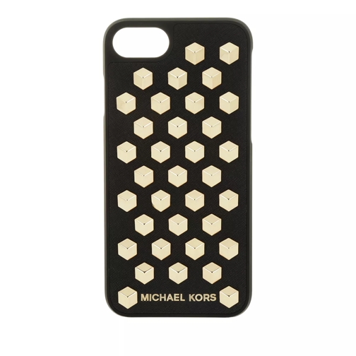 MICHAEL Michael Kors iPhone 7 Cube Case Leather Black Handyhülle