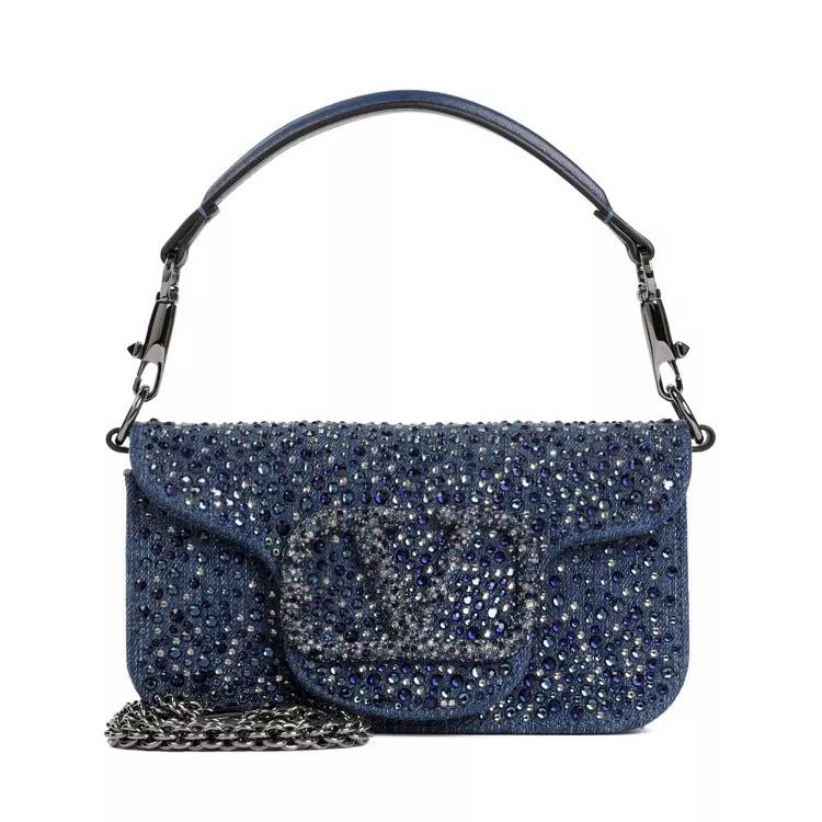 VALENTINO Shopper - Blue Locò Small Shoulder Bag - Gr. unisize - in Blau - für Damen