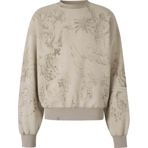 Palm Angels  Pencil Cotton Sweatshirt beige