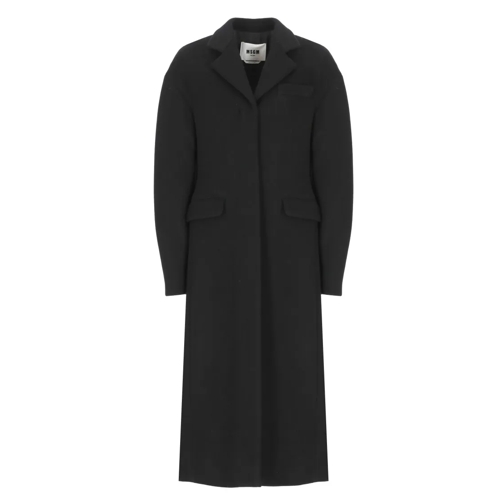 MSGM Overgangsjassen Wool Coat Black