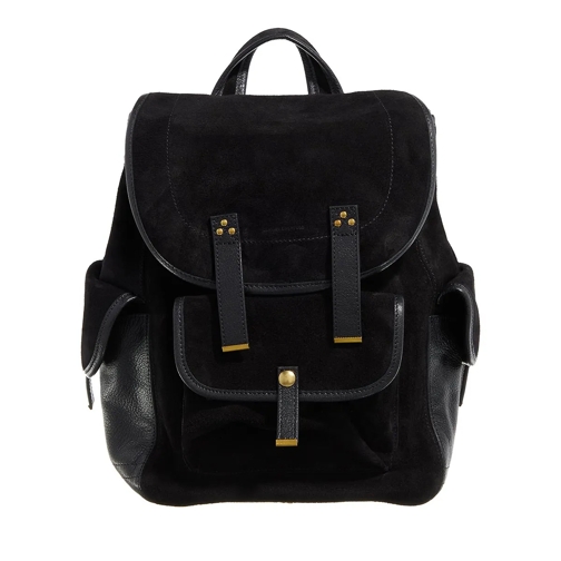 Jerome Dreyfuss Rugzak Stan Sac A Dos Split Suede Noir