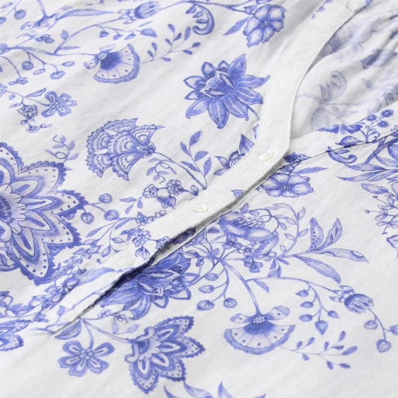 Emily can den Bergh Minikleid Kleid aus Leinen blau(Image 3)