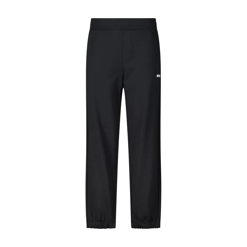 MSGM Freizeithose Sweatpants mit Logo Schwarz