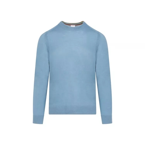 Paul Smith Petrol Blue Merino Wool Sweater Blue 