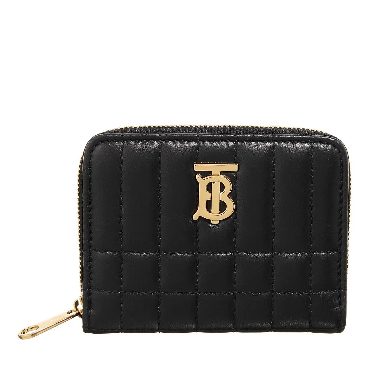 Burberry Portemonnaie - Monogram Calfskin Nylon Lambskin Wallet - Gr. unisize - in Schwarz - für Damen