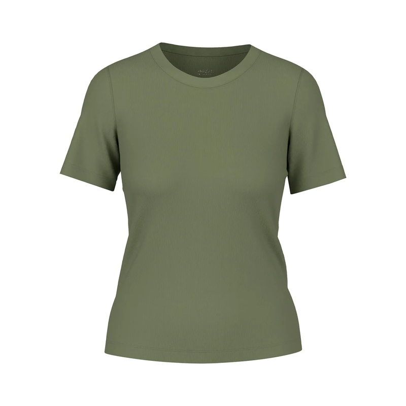 Marc Cain Top Geripptes T-Shirt orange(Image 2)