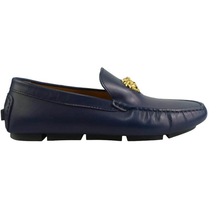 Versace Mocassin Mocassino driver la medusa navy blau