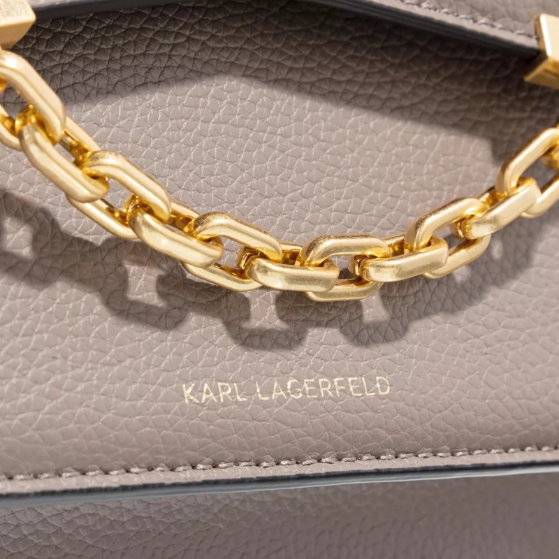 Karl Lagerfeld Crossbody Bag Seven Grainy Medium Dark Taupe(Image 5)