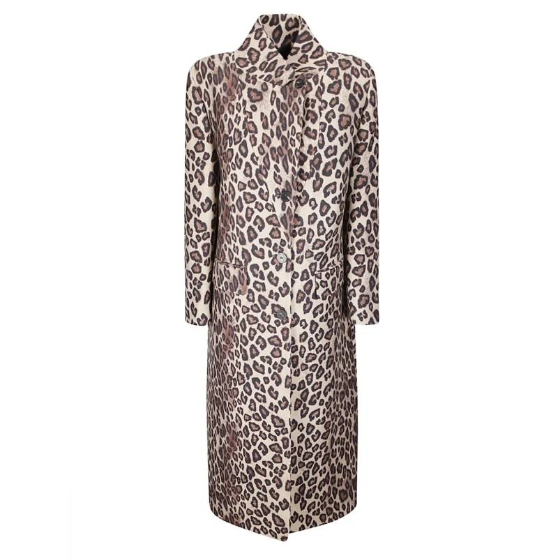 Alberto Biani Overgangsmantel Tailored Mid-Length Coat With Structured Collar An Brown