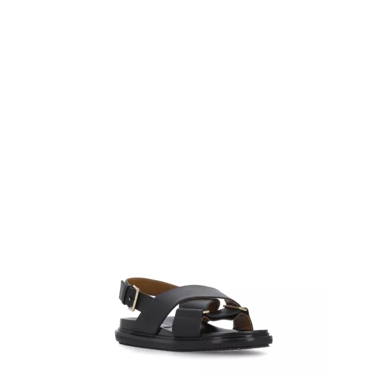 Marni Slides Fb Criscross Sandal Black