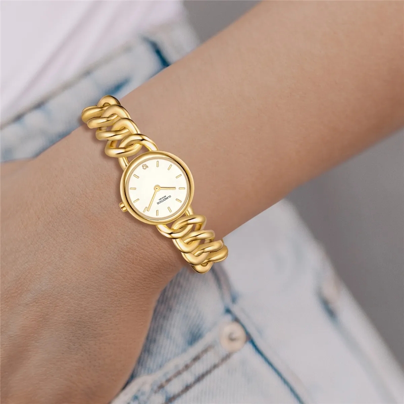 Glanzstücke München Automatikuhr Damen Armbanduhr Metall-Legierung gold(Image 2)