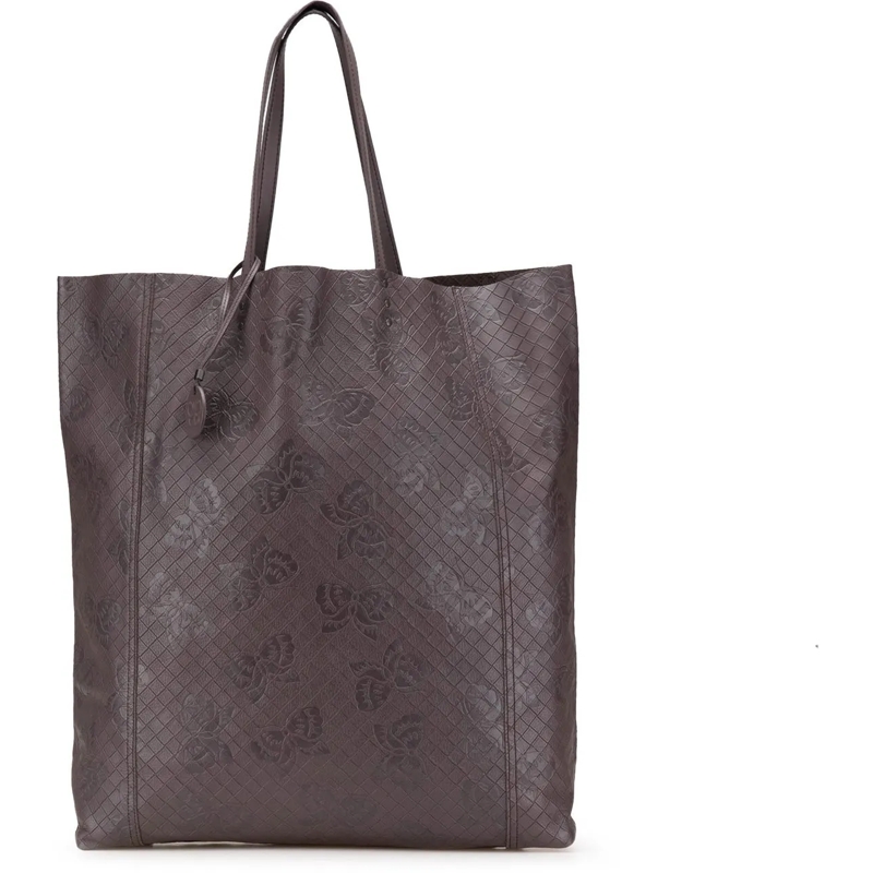 Bottega Veneta Shopper Leather Intrecciomirage Butterfly Tote braun