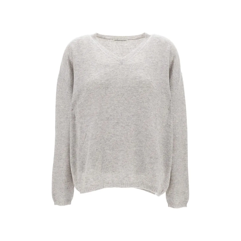 STEFANO MORTARI Trui V Neck Pullover Grey